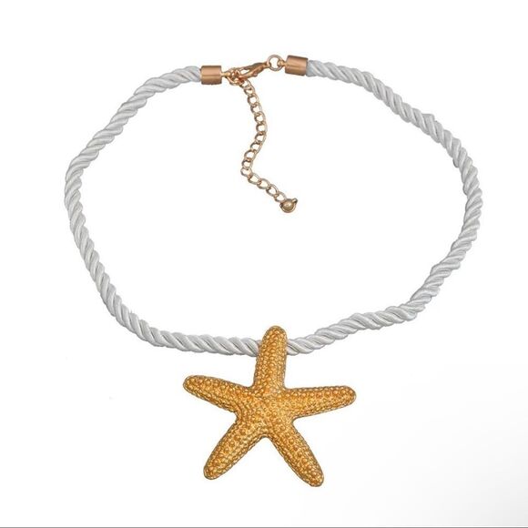ZARA STARFISH GOLD NECKLACE - Picture 4 of 10